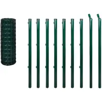 vidaXL Eurofence acciaio 10x0,8 m verde