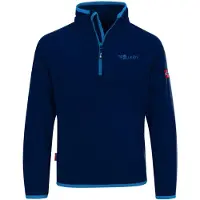 TROLLKIDS Kid's Nordland Half Zip Pullover in pile Bambini (110, blu)