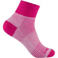 Wrightsock Coolmesh II Quarter Calze da trekking (34-37, fuchsia)