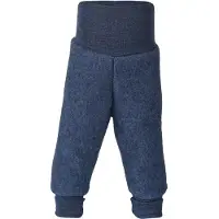 Engel Baby Trousers with Navel Waistband Pantaloni in pile Bambini (74/80, blu)
