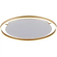 JUST LIGHT Plafoniera LED Ritus, Ø 58,5 cm, ottone opaco