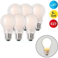 Naeve LED E27 8,3W 750 Lumen bianco caldo set 6x
