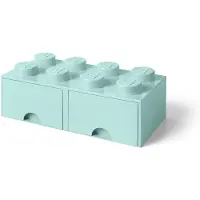 LEGO Cassetto a 8 bottoncini - Azzurro acqua