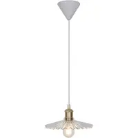 Nordlux Apparecchio a sospensione vintage Torina, Variante: Ø 240 x 115 mm, E27, 40 W, trasparente