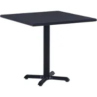 vidaXL Tavolo da giardino nero 80x80x75 cm