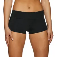 Seafolly Women's Collective Roll Top Boyleg Parte inferiore bikini Donna (34, nero)
