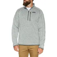 Patagonia Better Sweater 1/4 Zip Pullover in pile Uomo (XXL, grigio)