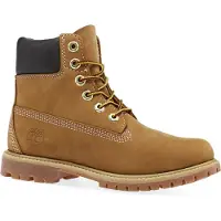Timberland per donna. TB1103617131 Stivaletti alla caviglia in pelle marrone impermeabile di alta qualità da 6 pollici (39 W), Basso, String