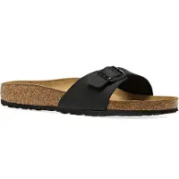 Birkenstock - Pantofole in materiale sintetico - Madrid Birko-Flor Regular Black per Uomo in Pelle - Taglia 41 - Nero