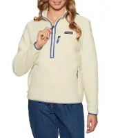 Patagonia - Gilet di pile con collo alto - W's Retro Pile Marsupial Natural per Donne - Taglia M - Beige