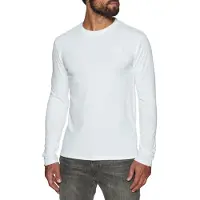 Superdry per uomo. M6010550A T-shirt in cotone organico con logo vintage ricamato bianco (XXL), Casual, Manica lunga