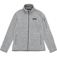 Patagonia - Pile caldo e confortevole - W's Better Sweater Jkt Birch White per Donne in Poliestere Riciclato - Taglia L - Grigio