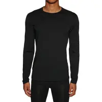 Icebreaker - Primo strato in lana merino - M Merino 200 Oasis LS Crewe Black per Uomo - Taglia M - Nero