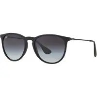 Ray-Ban - Occhiali da sole lifestyle - Erika Classic Matte Rubber Black Grey Gradient - Nero