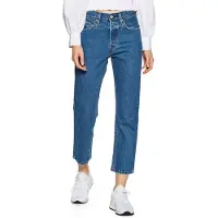 Levi's Jeans '501 CROP' blu denim