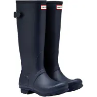 Hunter Women's Original Tall Back Adjustable Boot Stivali di gomma Donna (37, nero)