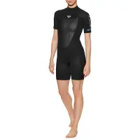 Roxy Muta Shorty Da Donna A Maniche Corte Con Cerniera Posteriore Prologue 2/2 Mm
