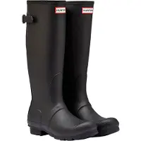 Hunter Boots Women's Original Tall Back Adjustable Boot Stivali di gomma Donna (43, nero)