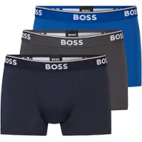 BOSS per uomo. 50475274 Confezione da 3 boxer blu, grigio, nero (L), Homewear, Cotone, Navy