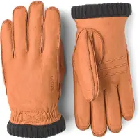 Hestra Deerskin Primaloft Rib Guanti (8, arancione)