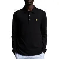 Lyle & Scott Polo a maniche lunghe nera Lyle and cott Nero taglia
