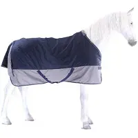Equithème Tyrex 600D 300g - blu navy/grigio, taglia 80