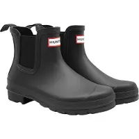 Hunter Women's Original Chelsea Stivali di gomma Donna (40,5, nero)