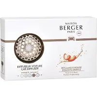 Maison Berger Paris Set Diffusore Auto Cromato Ricarica Glitter Intenso — Set diffusore auto