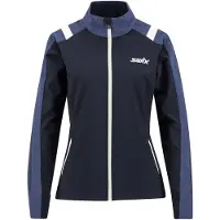 Swix - Giacca da sci nordico - Infinity Jacket Women Lake Blue per Donne in Pelle - Taglia L - Blu navy