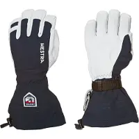 Hestra Army Leather Heli Ski 5 Finger Guanti (7, blu)