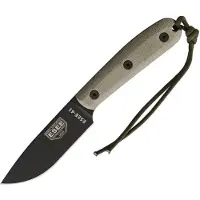 ESEE Model 4HM coltello bushcraft Modified Handle, fodero in pelle
