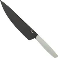 XIN Cutlery XinCore XC125 White G10, Red Liners, Black TiN Coating, coltello da chef 21,5 cm