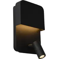 Lucide Boxer Applique a LED con faretto, nero