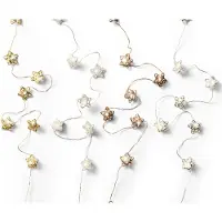 Lumineo LED fata luci stelle timer oro interno 1,90m decorazione
