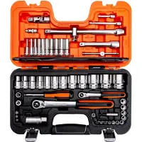 Bahco Set Di Chiavi A Bussola E Cricchetto S560 1/4´´ 1/2´´ 56 Pezzi