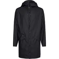 Rains - Giacca lunga impermeabile - Long Jacket W3 Black per Uomo - Taglia XL - Nero