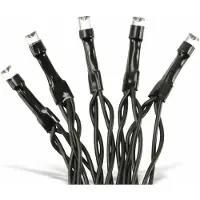 Bigbuy 80 led ghirlanda bianca fredda multifunzione per esterni 13m