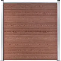 vidaXL Recinzione da giardino WPC 180×186 cm Marrone
