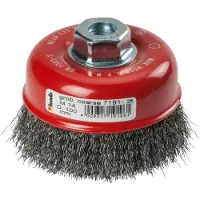 Kwb AGGRESSO-FLEX Spazzole a tazza, filo d'acciaio HSS crimpato per l'uso con smerigliatrici angolari 719136 1 pz