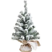 Kaemingk Mini Weihnachtsbaum Tisch Imperial h45 cm grün/weiß