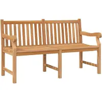 vidaXL Panchina da giardino 150 cm in legno massiccio teak