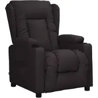vidaXL Poltrona relax in Pelle finta nera