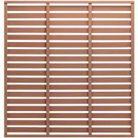 vidaXL Pannello di recinzione WPC 180x180 cm marrone
