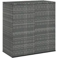 vidaXL Cuscino da giardino in rattan PE 100x49x103,5 cm Grigio