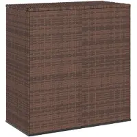 vidaXL Cuscino da giardino in rattan PE 100x49x103,5 cm Marrone