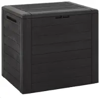 vidaXL Cassapanca da giardino Marrone 58,5x46x55 cm Polipropilene