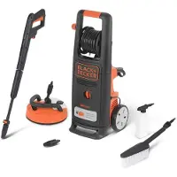 Black & Decker Idropulitrice BLACK+DECKER BXPW2000PE con Patio Cleaner Deluxe e spazzola fissa (2000 W, 140 bar, 440 l/h)