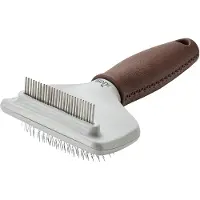 Hunter Brush Combination Plucking and Combing Spa Accessori per cani (S - 18,0 x 9,5 cm, brown/grigio)