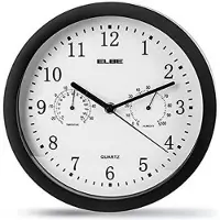 ELBE Orologio da parete RP-1005-N Bianco/Nero