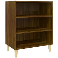 vidaXL Credenza look rovere marrone 57x35x70 cm materiale a base di legno